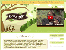 Tablet Screenshot of oakcrestcamp.org